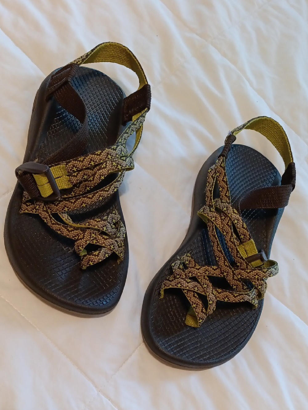 Chaco Woman Black Sole with Green Logo